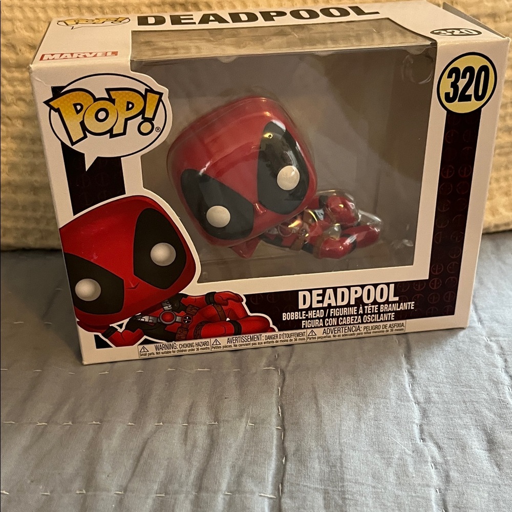 Funko Pop Deadpool Figure in Red and Black